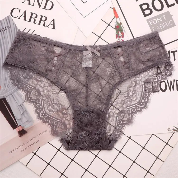 Polyester High Waist Lace Panties